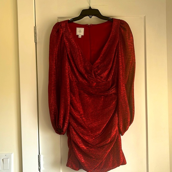 Flashy Red Mini Dress - Picture 1 of 3